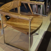 斑馬木餐椅